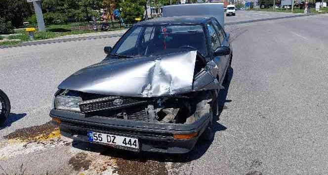 Samsun'da hemzemin geçitte trafik kazası