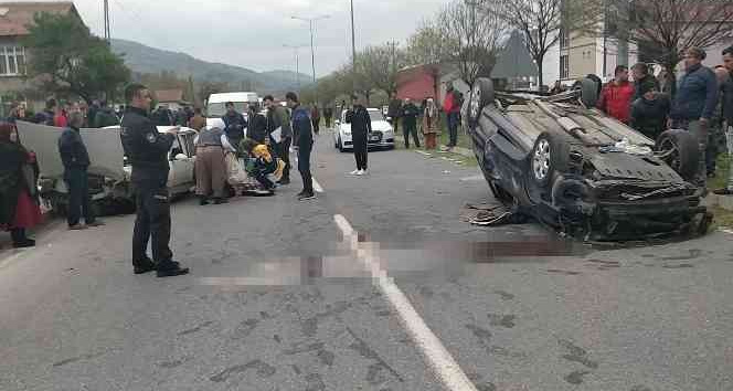 Samsun'da trafik kazası: 1 ölü, 4 yaralı
