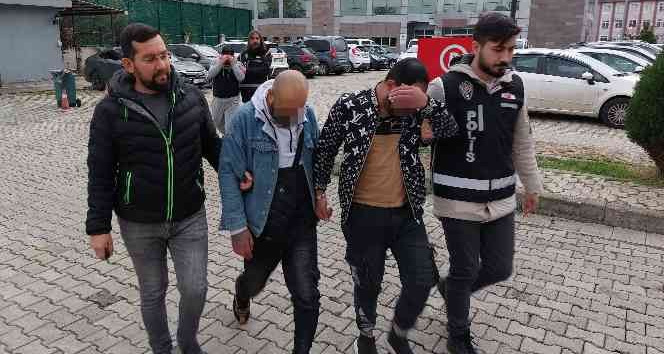 KOM polisi sahte para ve uyuşturucu ele geçirdi: 5 gözaltı