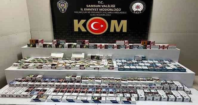 Samsun'da 45 bin 900 dal makaron ele geçirildi