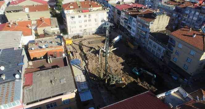 104 araç kapasiteli otopark için ilk kazma vuruldu