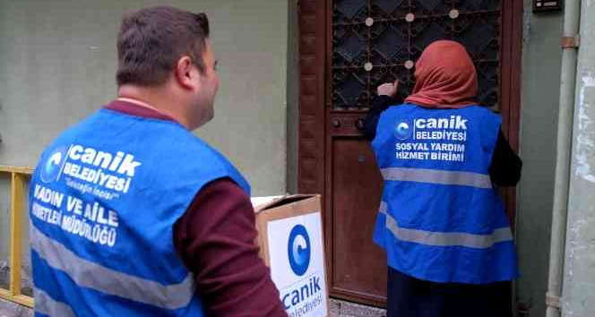 Canik'te ihtiyaç sahibi vatandaşlara yardım