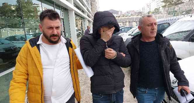Konteyner evden buzdolabı çalan genç tutuklandı