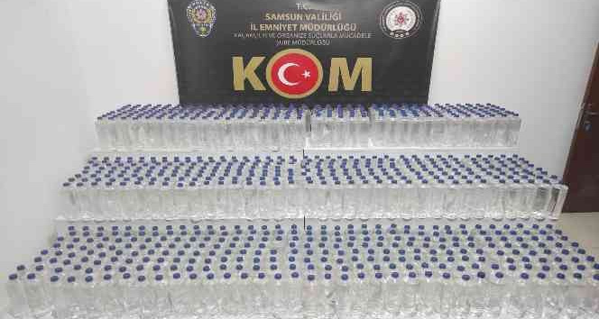 Samsun'da 1280 litre etil alkol ele geçirildi