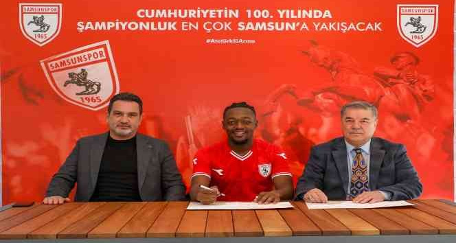 Samsunspor Cedric Guel ile 3,5 yıllık sözleşme imzaladı