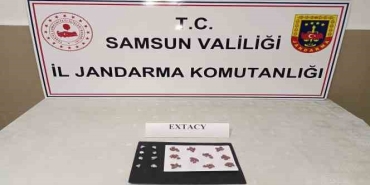 Aracında 8 paket halinde zulalanmış uyuşturucu hapla yakalandı