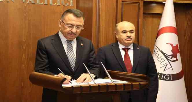 Cumhurbaşkanı Yardımcısı Fuat Oktay Samsun'da