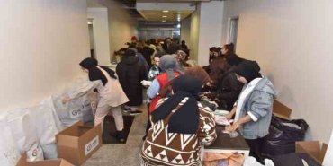 Tekkeköy'de yardımlar koordinasyon içinde ulaştırılıyor