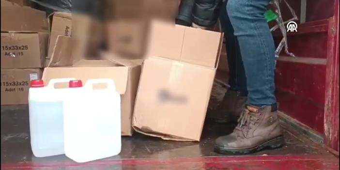Samsun'da 2 ton etil alkol ele geçirildi