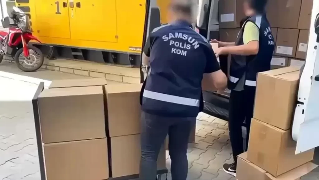 Samsun'da 1 Milyon 610 Bin Kaçak Makaron Ele Geçirildi