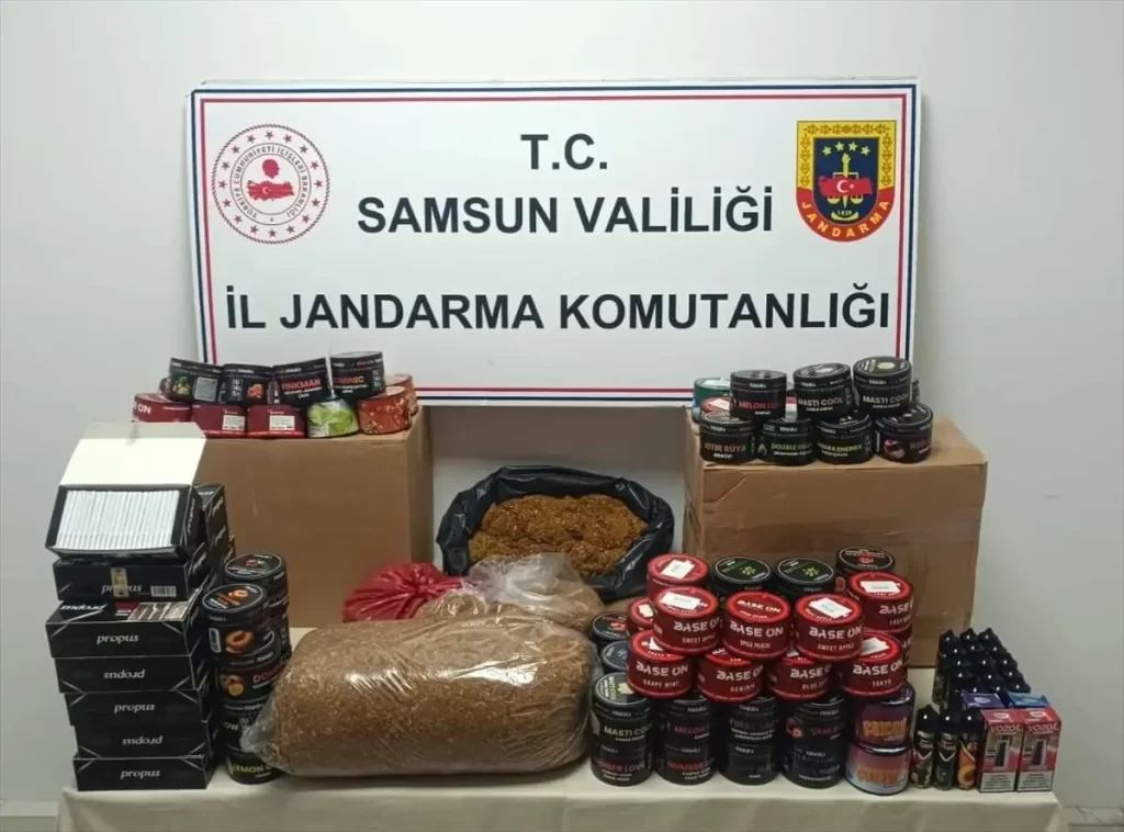Samsun'da Kaçakçılık Operasyonu: Çok Sayıda Tütün ve Elektronik Sigara Ele Geçirildi