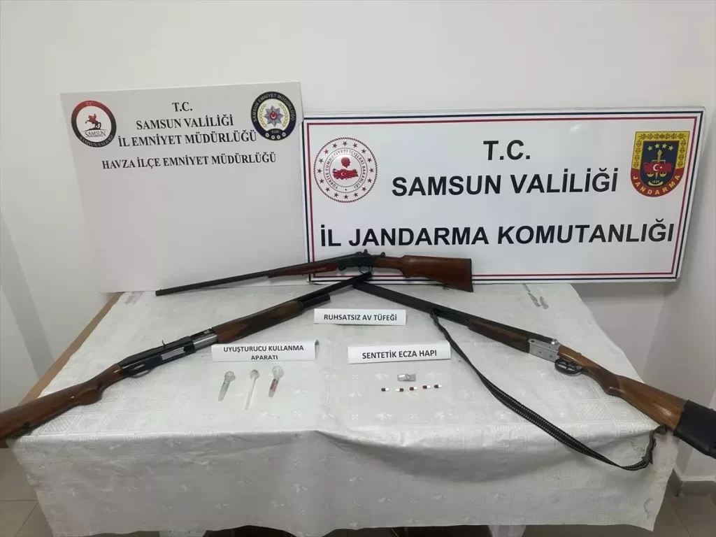 Samsun'da Uyuşturucu ve Silah Kaçakçılığı Operasyonu: 1 Gözaltı