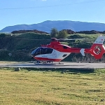 Ambulans helikopter kalp krizi geçiren hasta için havalandı