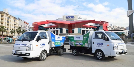 Canik Belediyesi araç filosuna çöp taksilerini ekledi