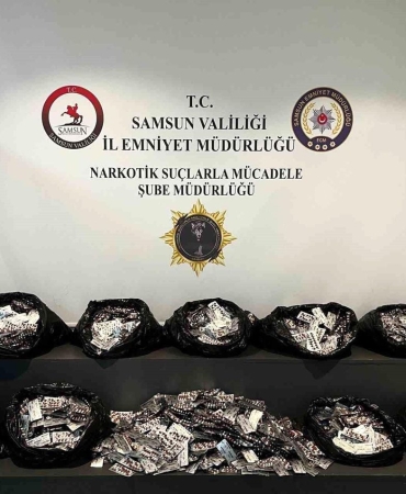 Depoya saklanmış 44 bin 800 adet uyuşturucu hap ele geçirildi