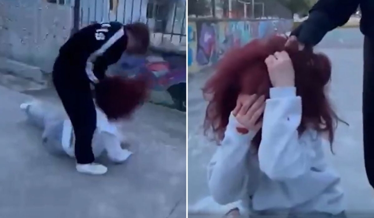 Kız öğrenciyi okul bahçesinde darp ettiler: Kafasını defalarca yere vurdu,