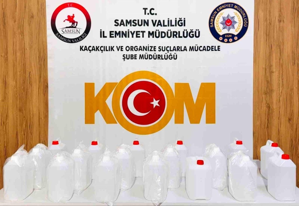 Kaçak alkol operasyonu: 90 litre etil alkol ele geçirildi
