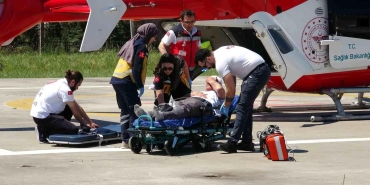 Kalp krizinde zamana karşı yarış: Hasta, ambulans helikopterle Samsun