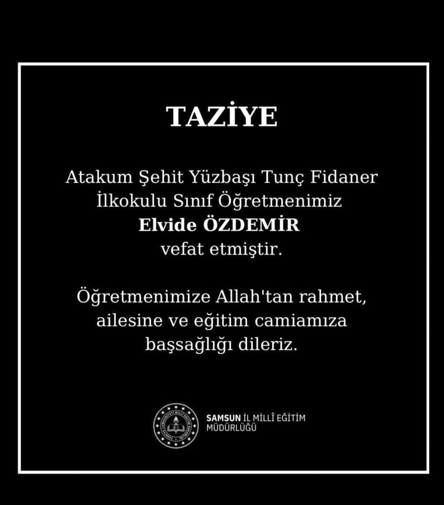 Öğretmen Elvide Özdemir kansere yenildi