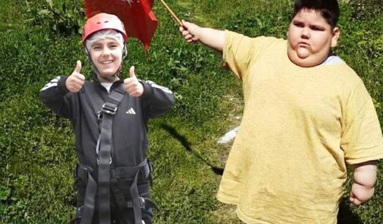 Yağız'ın inanılmaz değişimi: 5 yaşında 90 kiloydu, 11 yaşında 40 kilo