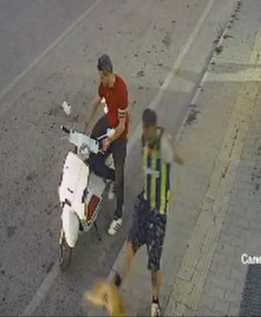 Kediye şiddet kamerada