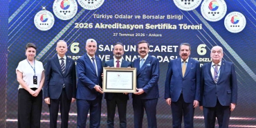 Samsun TSO, akreditasyon belgesiyle başarısını tescillendirdi
