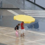 Samsun’da sağanak yağış manzaraları