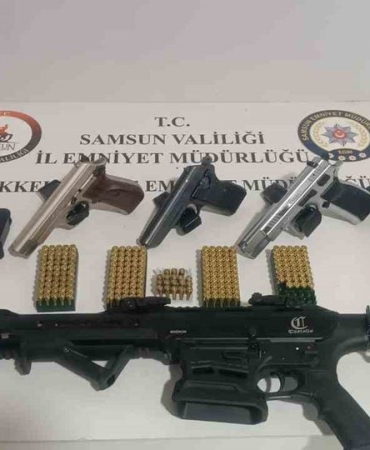 Samsun’da silah operasyonu: 2 gözaltı