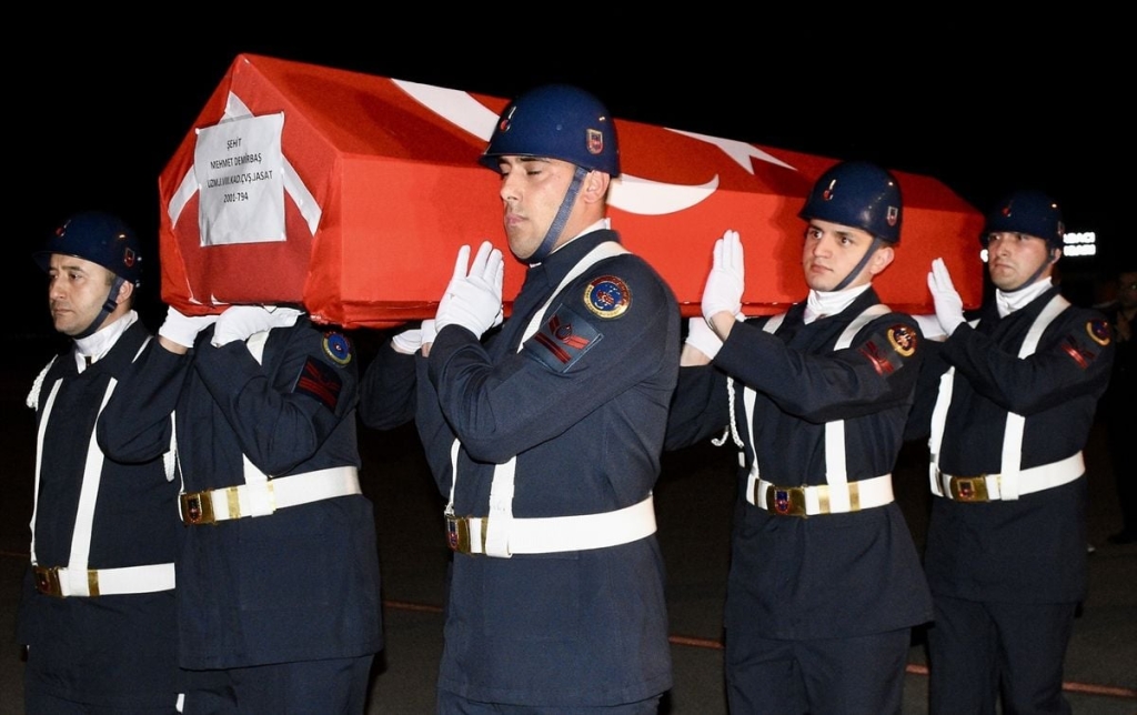 Şehit Jandarma Uzman Çavuş Mehmet Demirbaş memleketi Samsun