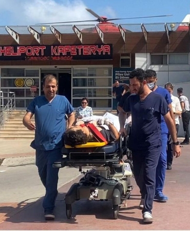 Vurulan gemideki iki yaralı mürettebat Samsun