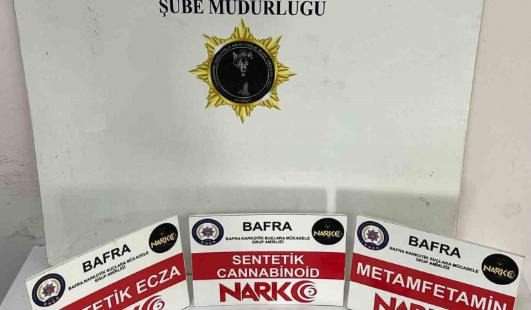 Bafra’da uyuşturucu operasyonu: 2 tutuklama
