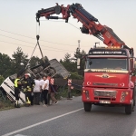 Samsun’da özel halk otobüsü şarampole devrildi: 21 yaralı