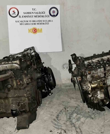 Samsun’da 3 gümrük kaçağı otomobil motoru ele geçirildi