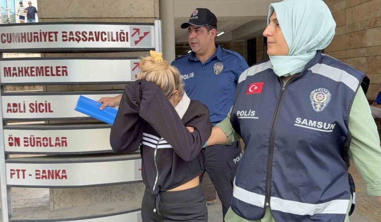 Samsun’da mağazalardan giysi çalan kadın tutuklandı