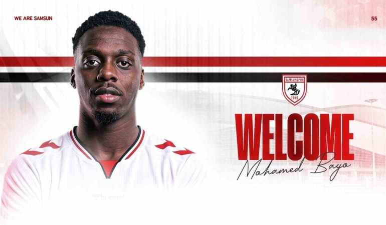 Samsunspor, Mohamed Bayo ile 4+1 yıllık sözleşme imzaladı