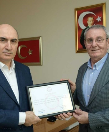 Murzioğlu, Samsun TSO başkanlığına yeniden seçildi, mazbatasını Altun