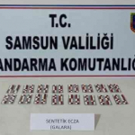 Jandarma ekipleri 224 adet sentetik ecza ele geçirdi