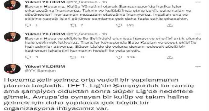 Yüksel Yıldırım: “Transferler şampiyon olmak için