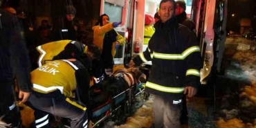 Anten ayarlamak için çıktığı çatıdan düşen şahıs ağır yaralandı