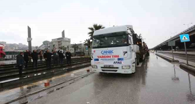 Canik'ten deprem bölgesine yardım seferberliği
