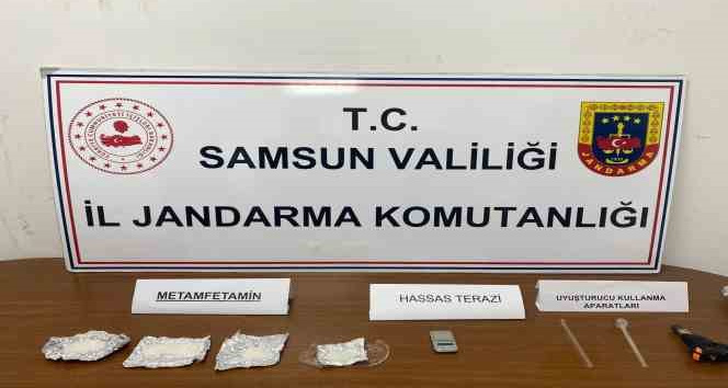 Samsun'da uyuşturucuyla yakalanan şahıs gözaltına alındı