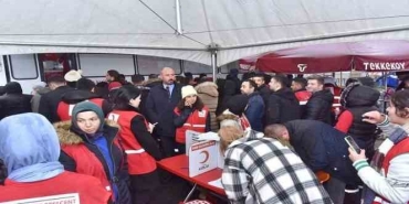 Tekkeköy'den depremzedeye kan bağışı seferberliği