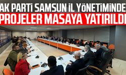 AK Parti Samsun İl Yönetiminde projeler masaya yatırıldı