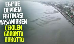 Ege'de deprem fırtınası yaşanırken İstanbul'da çekilen görüntü ürküttü