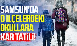 Samsun'da o okullara kar tatili!