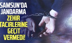 Samsun'da jandarma zehir tacirlerine geçit vermedi!