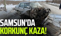 Samsun Çarşamba'da korkunç kaza! 2 yaralı