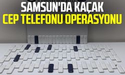 Samsun Bafra'da kaçak cep telefonu operasyonu