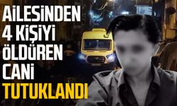 Ailesinden 4 kişiyi öldüren cani tutuklandı