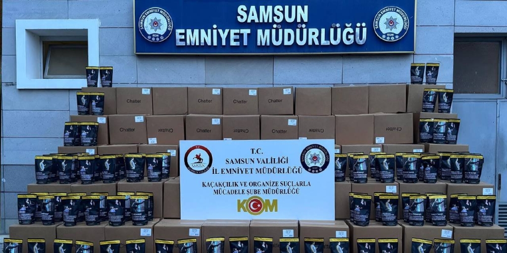 Samsun'da 650 kilogram kaçak tütün ele geçirildi